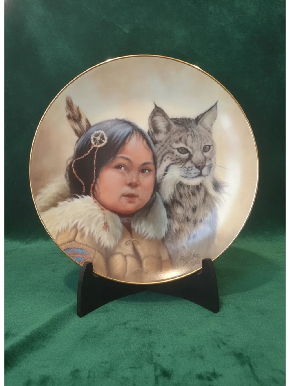 Ardalt Porcelain Collector Plate Winter Scouts by Perillo Signature 1985